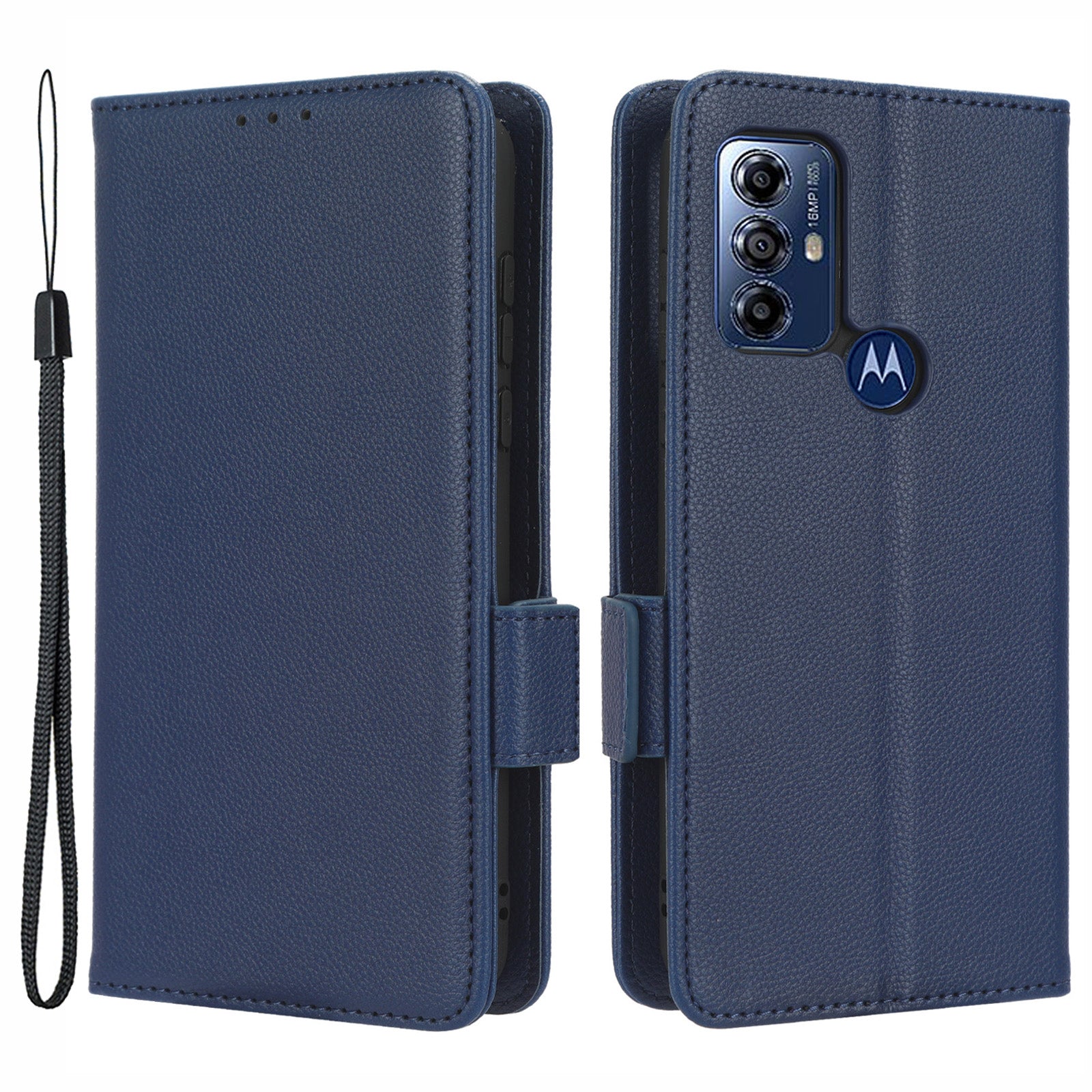 For Motorola Moto G Play (2023) 4G Dual Magnetic Clasp PU Leather Anti-fall Phone Case Litchi Texture Protective Phone Wallet Stand Cover For Motorola Moto G Play (2023) 4G Dual Magnetic Clasp PU Leather Anti-fall Phone Case Litchi Texture Protective Phone Wallet Stand Cover